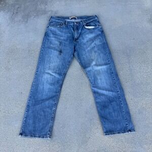 Wrangler Premium Quality Relax Fit Jeans Mens 34x30 Blue Denim Comfort Guarantee